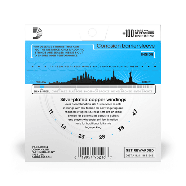 D'Addario EJ40 011 st&aring;l
