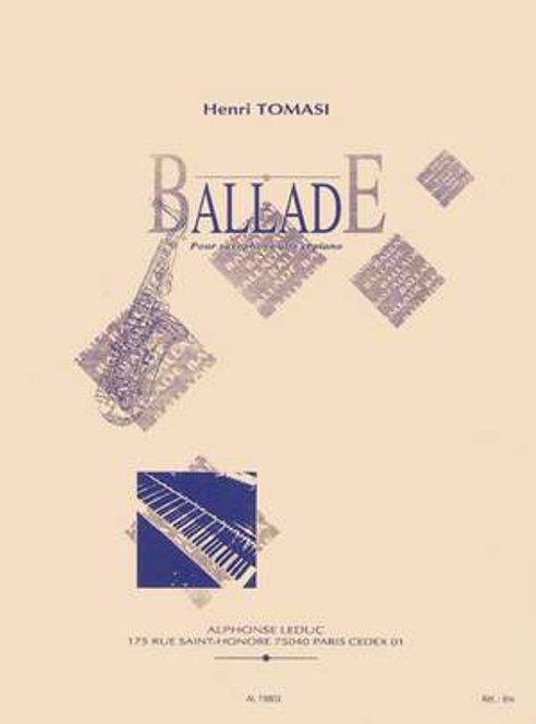 Hovedbilde Ballade pour Saxophone et piano