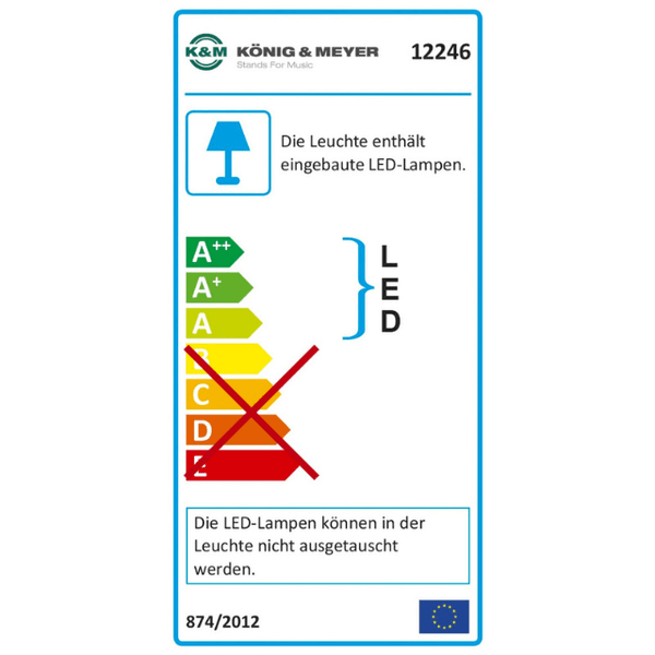 K&M 12246 Notelys, 8 stk LED!