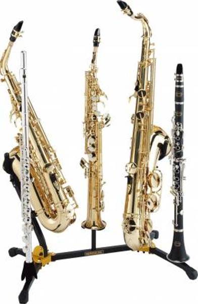 Hercules stativ for  Alt-+Tenor-+Sopransax+Fløyte+Klarinett DS53